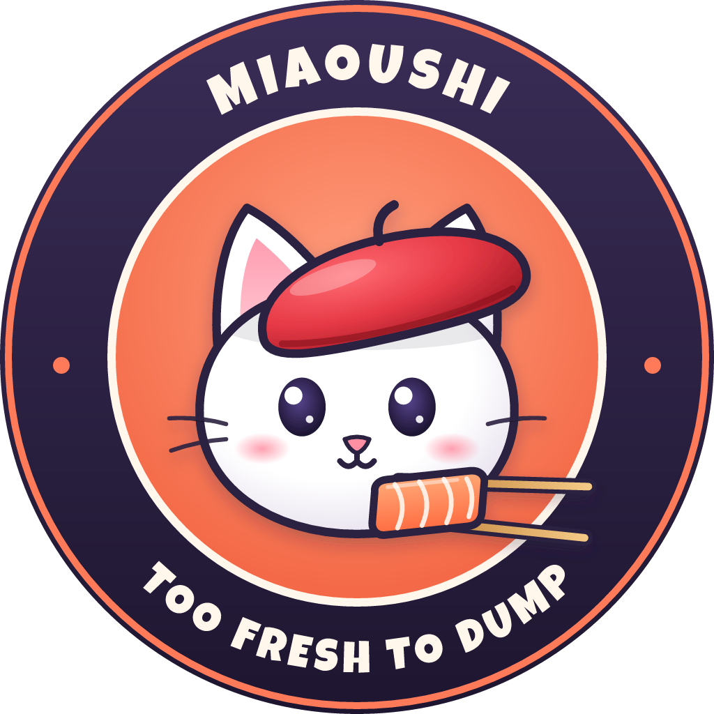 Miaoushi mascot badge